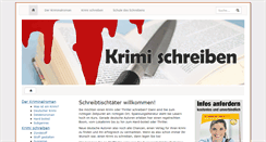 Desktop Screenshot of krimi-schreiben.de