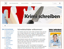 Tablet Screenshot of krimi-schreiben.de